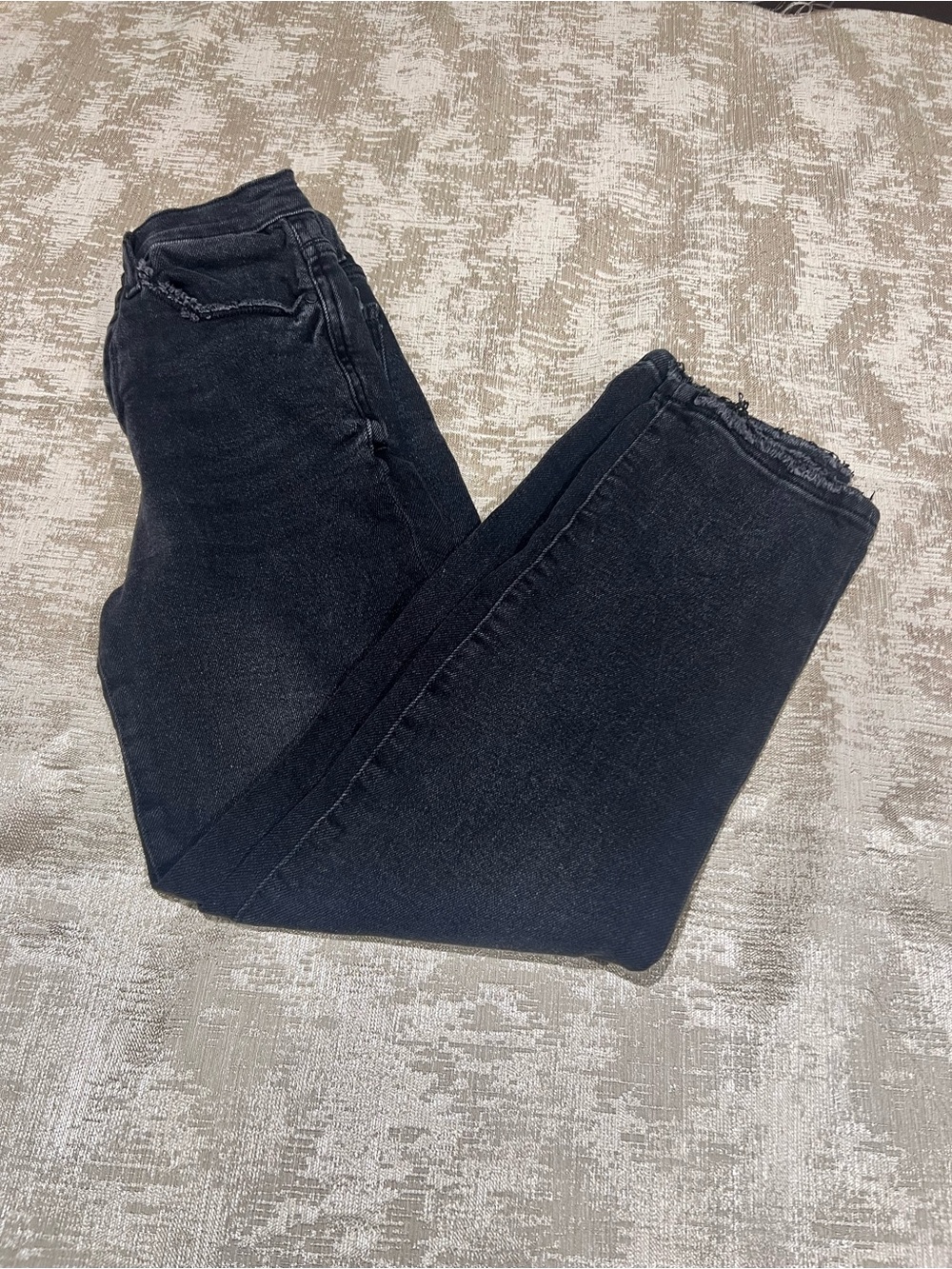 Kenzie Black high rise straight leg jeans
